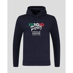 Oracle Red Bull Racing Sergio Perez Flag Overhead Hoodie Size XL Navy Blue NWT